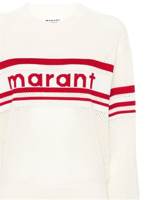 Maglia beige/rosso/bianco MARANT ETOILE | PU0407FAB1L10E23EC